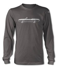 1967 Plymouth Barracuda Convertible T-shirt - Long Sleeves - Side View 1967 Plymouth Barracuda Convertible T-shirt - Long Sleeves - Side View