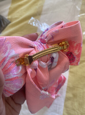 LoveShackFancy Lorna Barrette, Coral Blaze NWT Huge Hair Accessory Bundle CC Scrunchies Western Claw Clips  main image 4