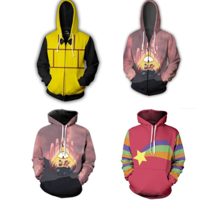 Cosplay Gravity Falls 3D Hoodies Mabel Pines Dipper Sweatshirts Jacke Mäntel
