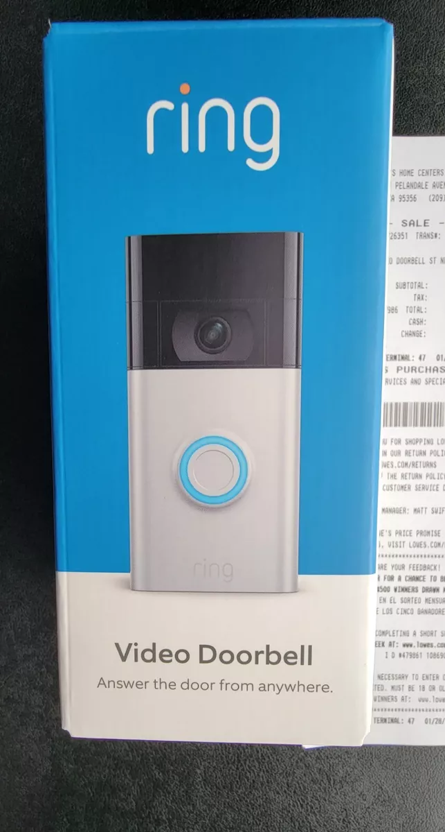 Ring Video Doorbell - 1080p HD video, improved motion detection, easy  installation – Satin Nickel