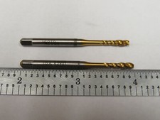 Hertel HSS M3x0.5 Spiral 3 Flute Modified Bottoming Tap, 2 Pcs, Made in USA