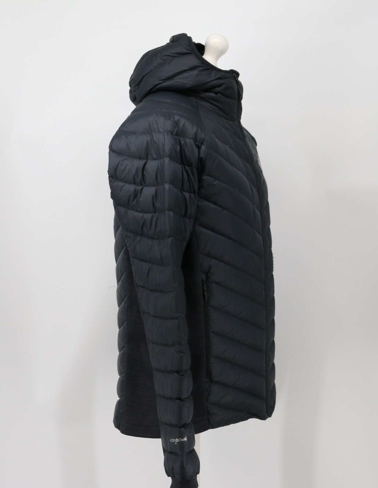 BERGHAUS FINSLER DOWN PUFFER JACKET MENS BLACK HYBRID PERTEX COAT RRP £