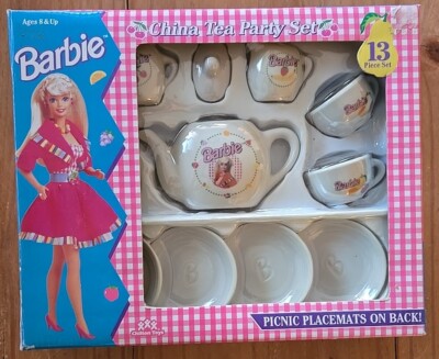 BARBIE Tea Party 13 Piece Set by Chilton Toys 1994 NEW