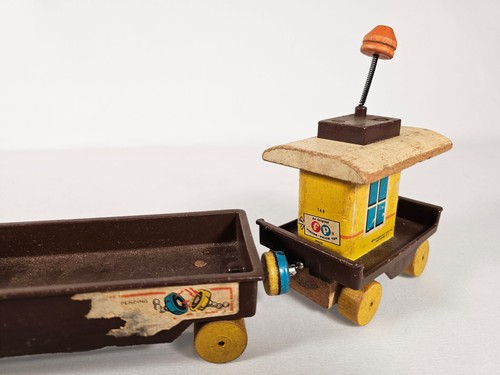 1964 Fisher Price Chug Chug Train Magnetwagen und Begleitwagen - Bild 8 von 8