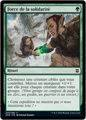 MTG Magic ZNR - [x4] Strength of Solidarity/Force de la solidarité, French/VF
