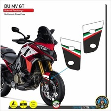 Adesivi parafango tricolore compatibili con DUCATI MULTISTRADA V4 Pikes Peak