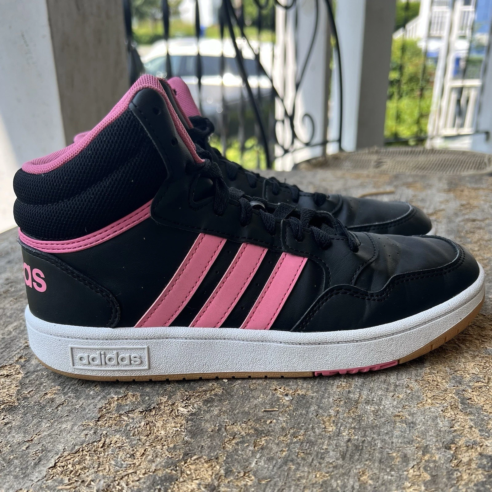 Adidas Hoops Mid 3.0 nere e rosa da donna taglia 5 indossate una volta
