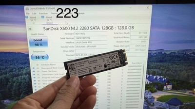 SanDisk X600 M.2 2280 128GB SD9SN8W-128G-1012 Health 98%