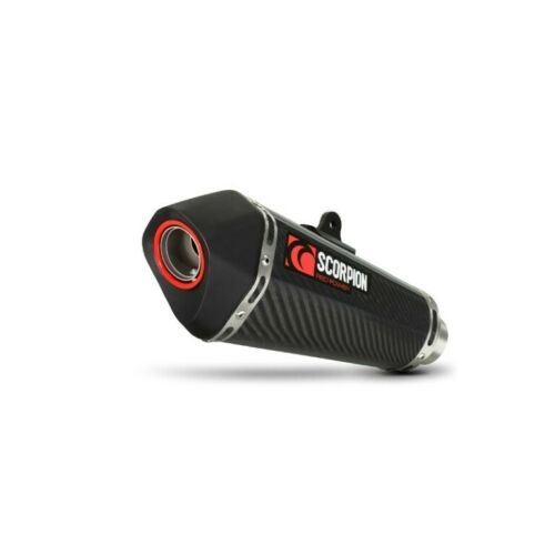 Scorpion Exhaust Serket Parallel Slipon Carbon Fibre Kawasaki Ninja ZX-6R 13-18