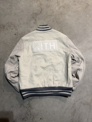 NWT FW14 Kith Golden Bear Varsity Jacket Friends and Family Stone