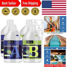 Epoxy Resin 4 Gallon - Crystal Clear - Self-Leveling, High-Glossy, No Yellowi...