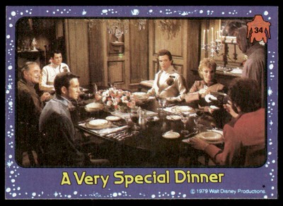 1979 Topps The Black Hole #34 A Very Special Dinner