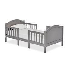 Portland 3 in 1 Convertible Toddler Bed Steel Grey Low Floor Design Safety Rail