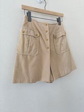 60s Lord  Taylor Soft Cotton Corduroy Micro Mini Skort/Skirted Shorts A-Line XS