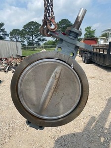 24 inch 150 A31 posi seal fisher butterfly valve unused surplus