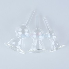 3PCS Vacuum Replace Attachment Cupping Glass Cup For Breast Care Beauty Machine