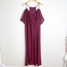 Celebrate DD Studios Davids Bridal Cold Shoulder Maxi Dress Gown Size 22