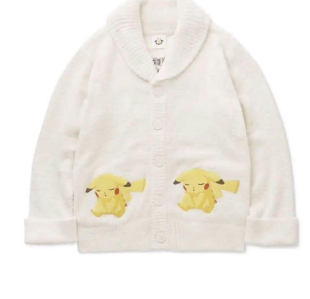 カーディガン gelato pique - REVEYU Fluffy knitcardigan Gelato Pique Pokemon Sleep Pikachu White Cardigan | eBay