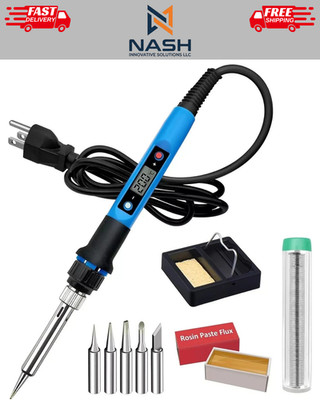 Soldering Iron Kit, 80W 110V Fast Heat up in 10s LCD Digital Adjustable Temperat