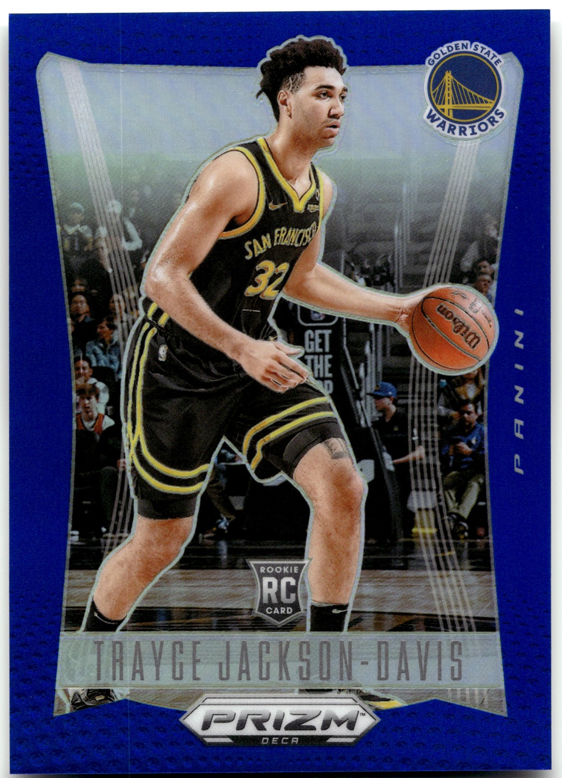 2023-24 Panini Prizm Deca #239 Trayce Jackson-Davis Prizms Blue #023/149