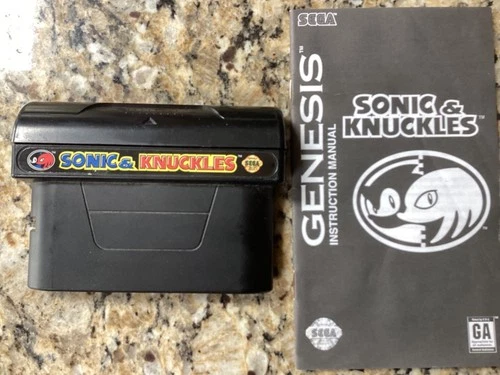 SONIC & KNUCKLES Sega Genesis 1994 - Cartridge & Manual