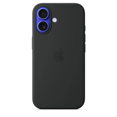ORIGINAL Apple iPhone 16 Hülle Silikon Case Soft Magsafe Schwarz Black