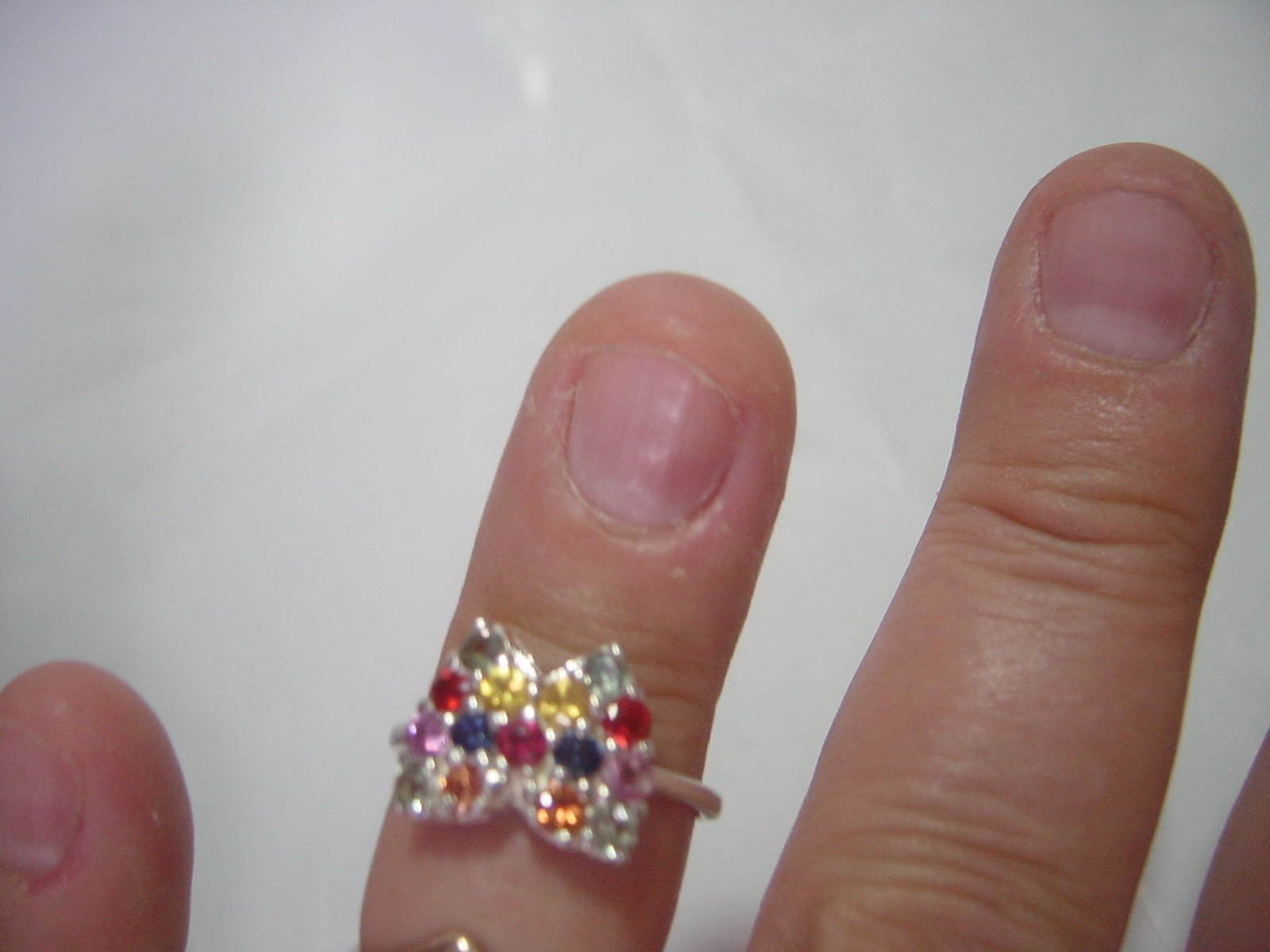 superb Solid Silver butterfly Ring-mixture genuin… - image 4