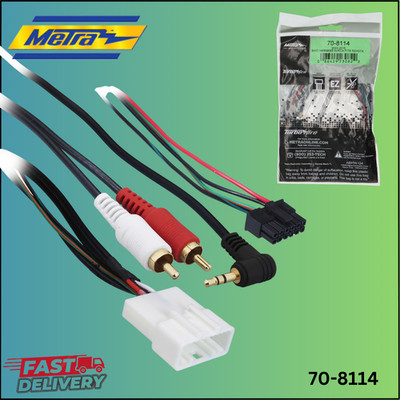 METRA 70-8114 / (SWC) STEERING WHEEL CONTROL ADD-ON HARNESS W/AUX-IN FOR TOYOTA+