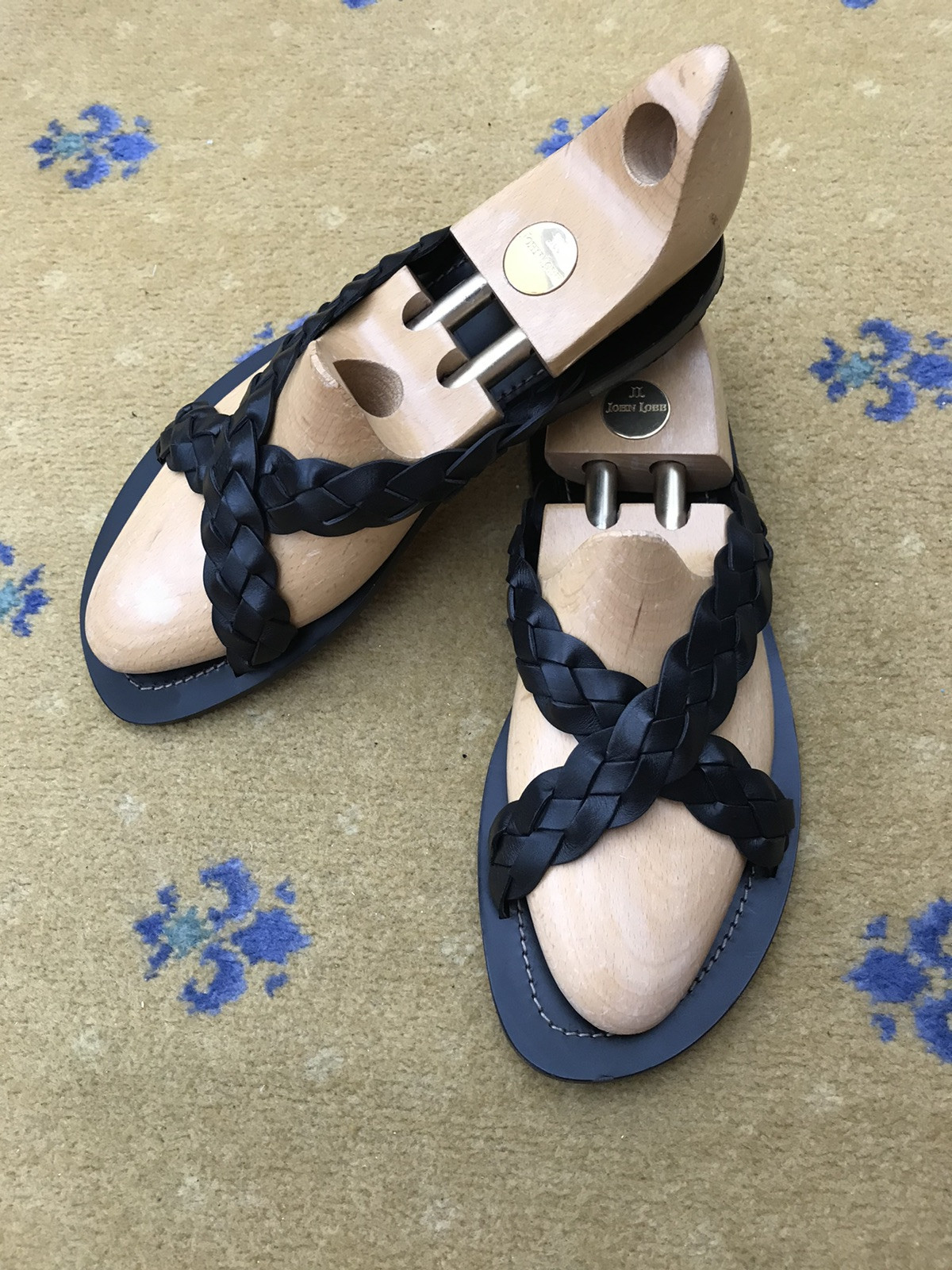 Gucci Leather Sandals Shoes Black Plaited Strap Decorative Mens UK 9 US 10 EU 43 thumbnail 3