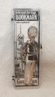 British Heritage GUARDSMAN Silverplated Bookmark | New