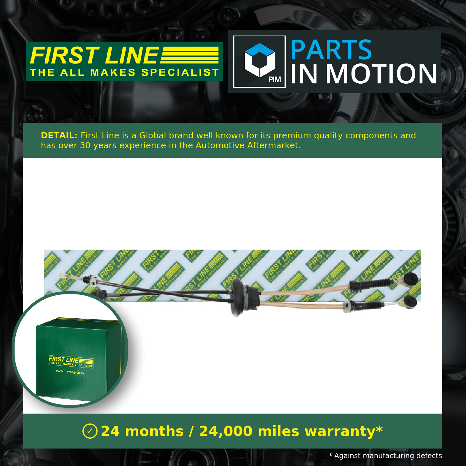 Gear Change Cable FKG1389 First Line 1495775080 2444Y3 Top Quality Guaranteed