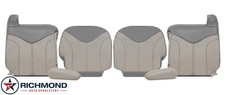 01-02 Gmc Sierra C3 Denali-driver Passenger Complete Leather Seat Cover Graytan