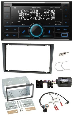 Kenwood CD 2DIN DAB USB Lenkrad Bluetooth Autoradio für Opel Corsa C 200-2004 ch