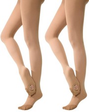 MANZI Convertible Dance Tights Adult Women Pro Transition Ballet Tights Ultra...