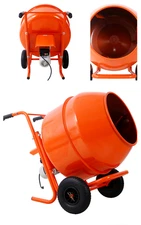 Portable 8 cu. ft/224L Electric Concrete Cement Mixer Machine with Wheel