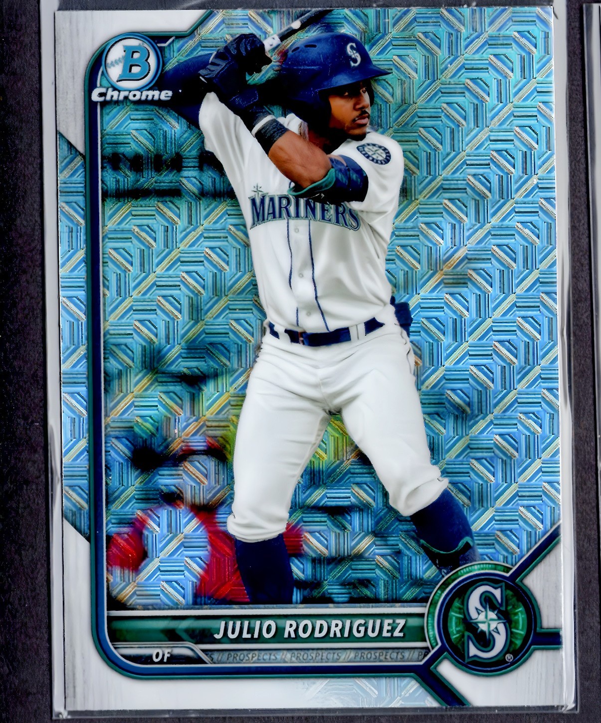 2022 Bowman Chrome Mega Box Prospects #BCP45 Julio Rodriguez Refractor R2
