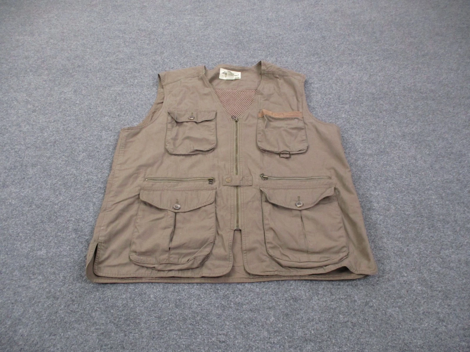 Eddie Bauer Vest Jacket Mens L Fishing Hunting Photography Hiking Outdoors Cargo