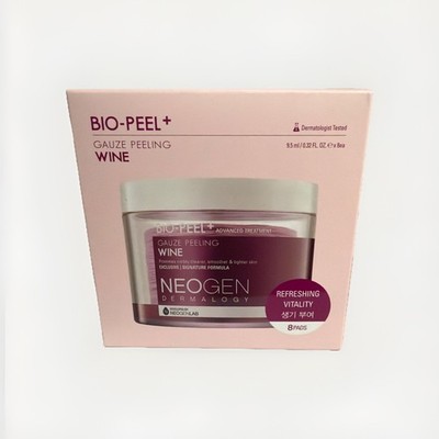 neogen dermalogy Bio-Peel + Advanced Treatment Gauze Peeling Wine 8 Pads NIB