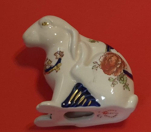 Mason's Blue Mandalay Rabbit Ornament rare piece no damage unverpackt - Bild 8 von 19