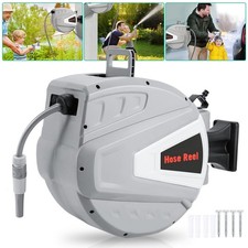 Schlauchtrommel Wasserschlauchaufroller 20m 30m Grau Schlauchaufroller Stabiler