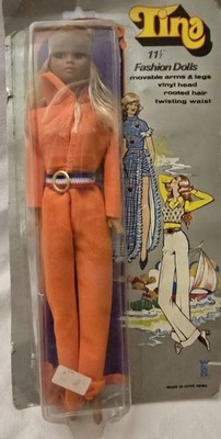 Tina Fashion Dolls Modepuppe 11 1/2'' blond blau, Outfit, beweglich, OVP