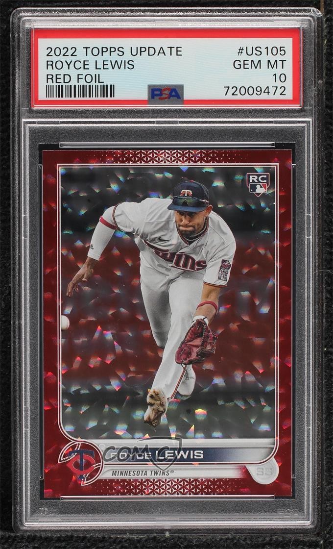 2022 Topps Update Red Foil 177/199 Royce Lewis #US105 PSA 10 GEM MT 1q7
