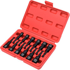 12 Pcs Magnetic Nut Driver Set Metric Sae 14 Hex Impact Sockets
