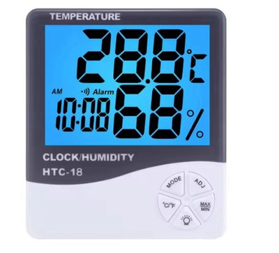 2X Digital LCD Thermometer Hygrometer Luftfeuchtigkeit Messgerät Raumtemperatur Uhr