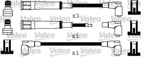 ZüNdleitungssatz Valeo 346577 FüR E30 BMW E36 Silikon 7Mm 3Er Touring 316 318-image