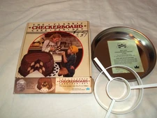 Vtg The Classic Checkerboard Cake Pan Set Bake King C. M. Products Boxed Instruc