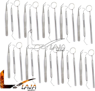 45 Instruments Basic Dental Set Mirror Explorer College Plier Economy Grade N...