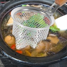  Passatutto Acciaio Inox Cestello Colino Per Alimenti Cucchiaio Da Cucina