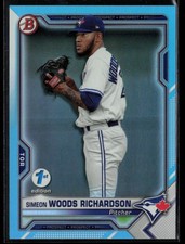 Simeon Woods Richardson 2021 Bowman 1st Edition Sky Blue #BFE-95