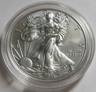 2011-S BURNISHED AMERICAN SILVER EAGLE COIN ~from the 25th Anniversary Set~